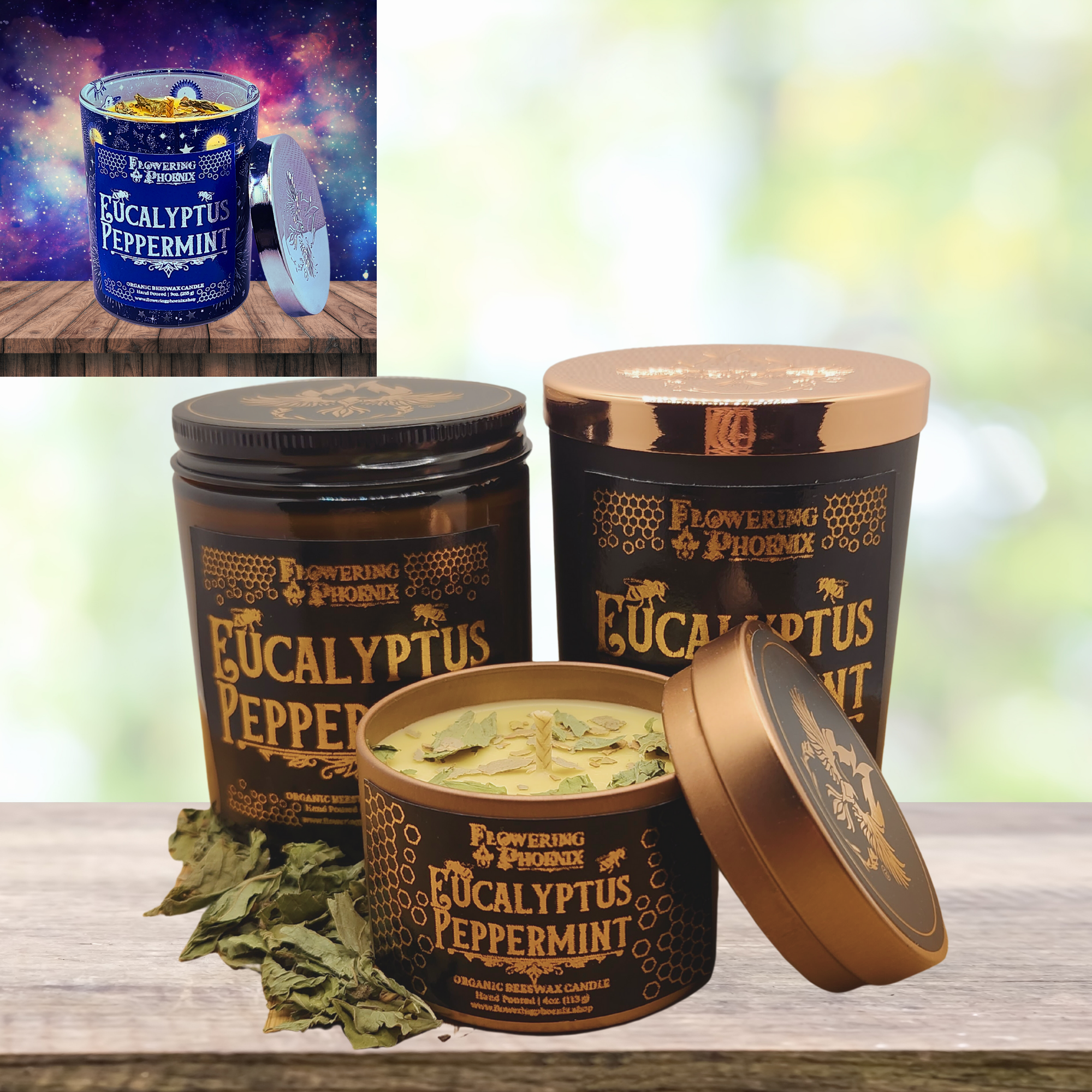 Invigorating – Flowering Phoenix Organic Beeswax Candles