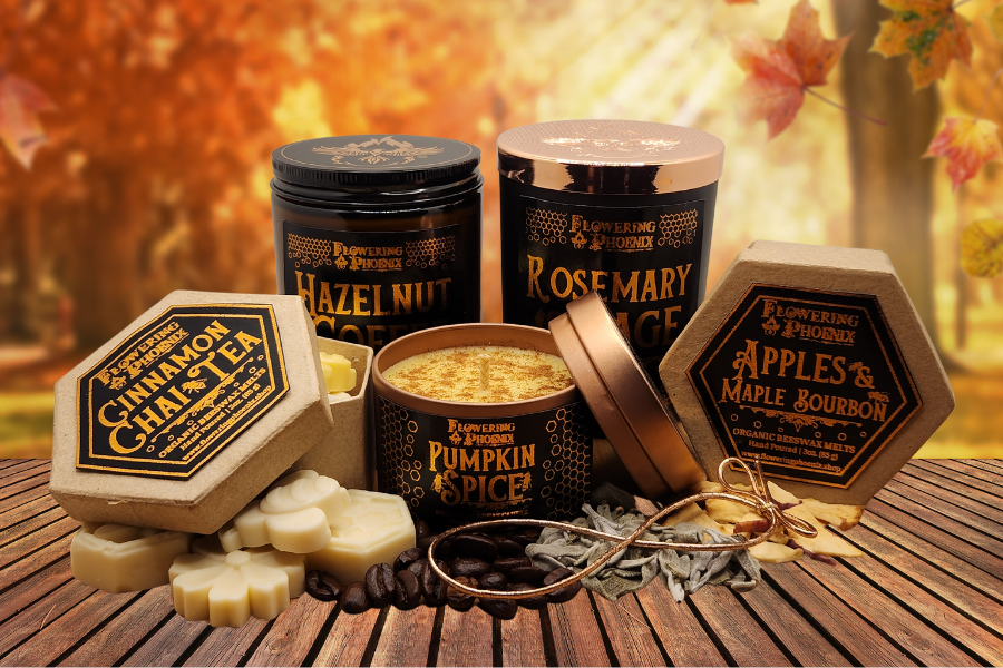 Fantastic Fall – Flowering Phoenix Organic Beeswax Candles