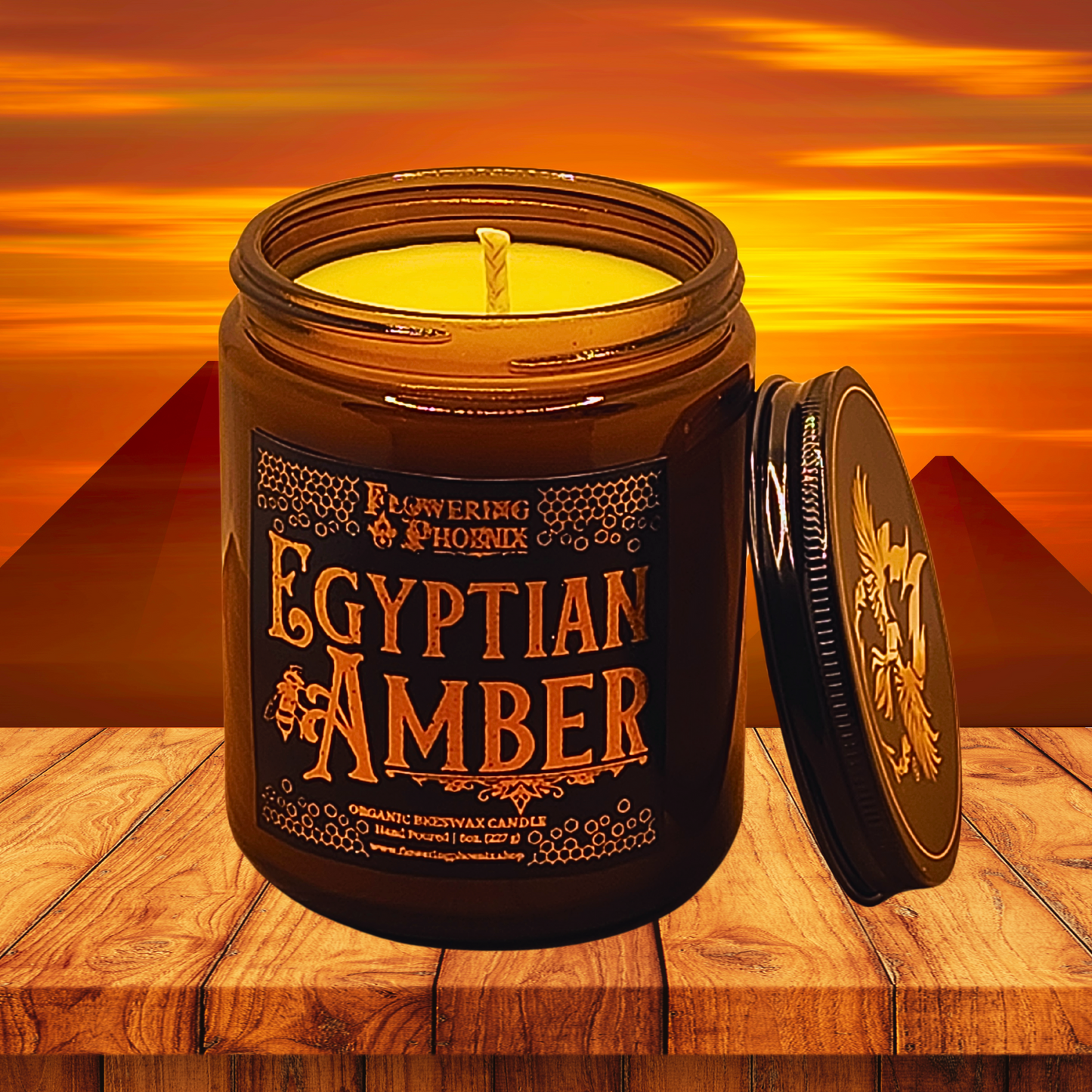 Egyptian Amber Candle