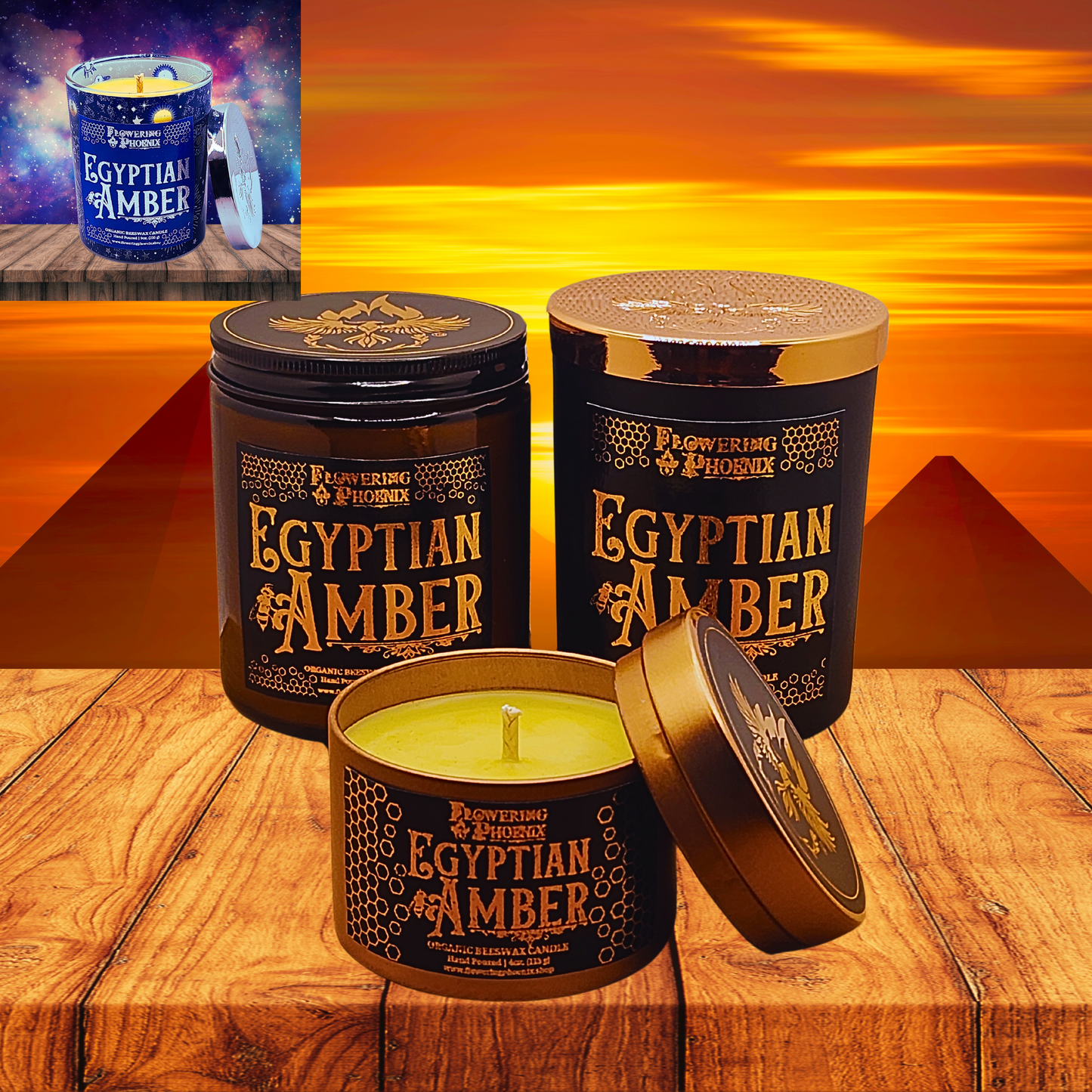 Egyptian Amber Candle