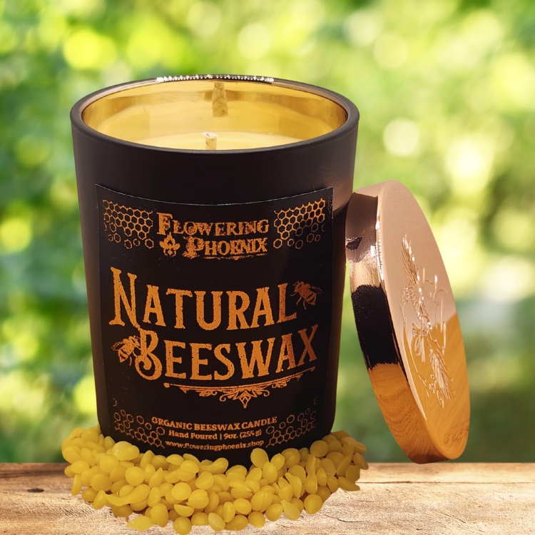 Natural Beeswax Candle (Unscented)