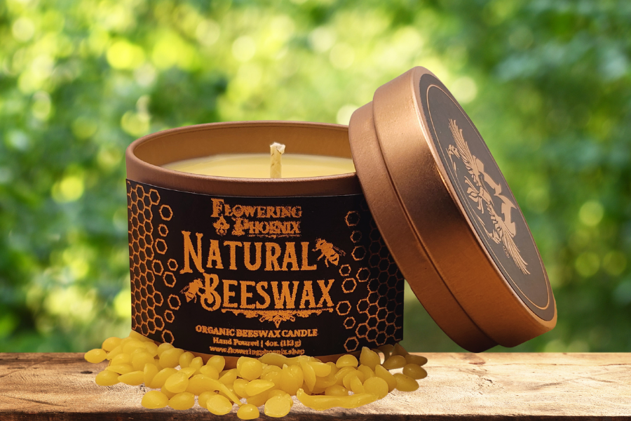 Natural Beeswax Candle (Unscented)
