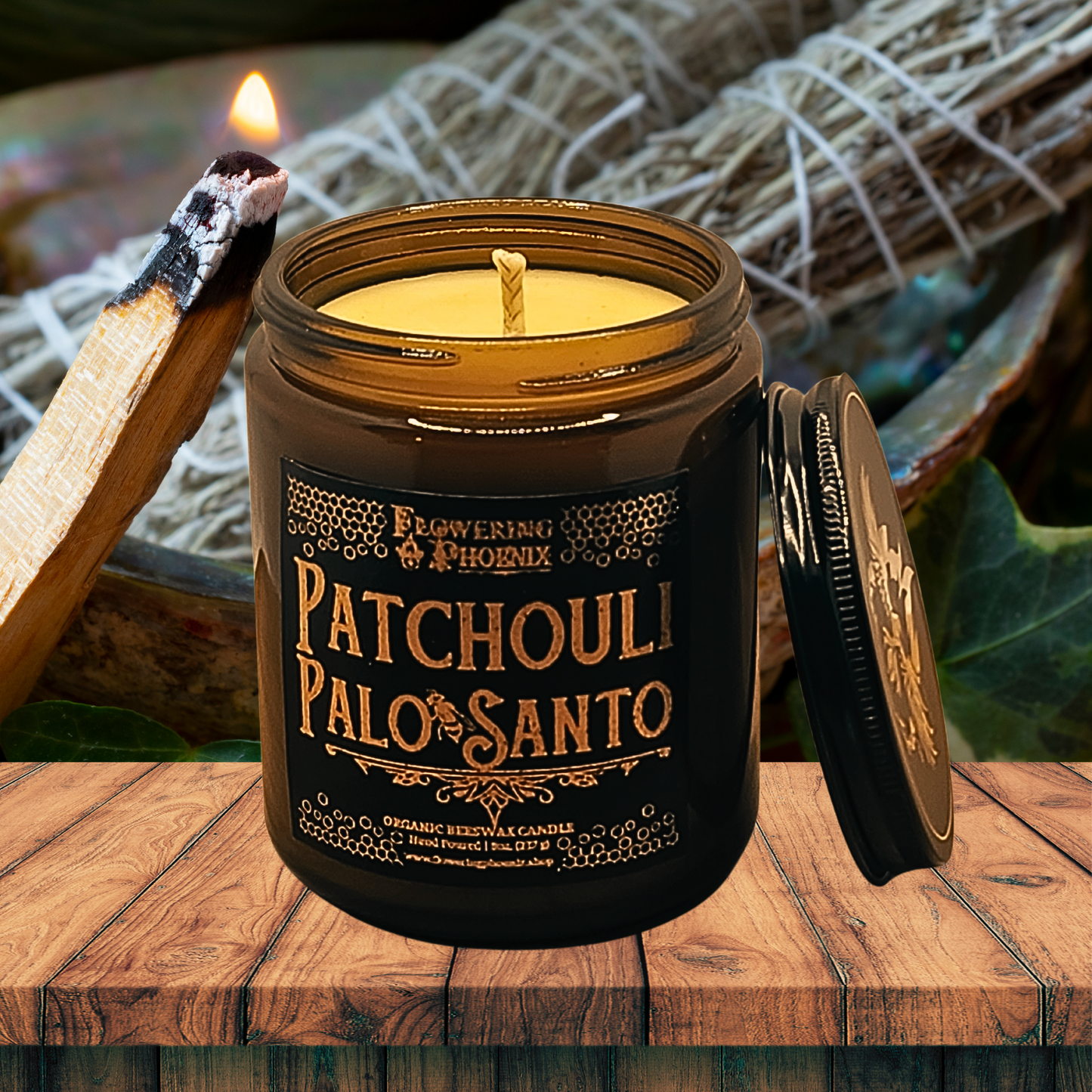 Patchouli Palo Santo Candle