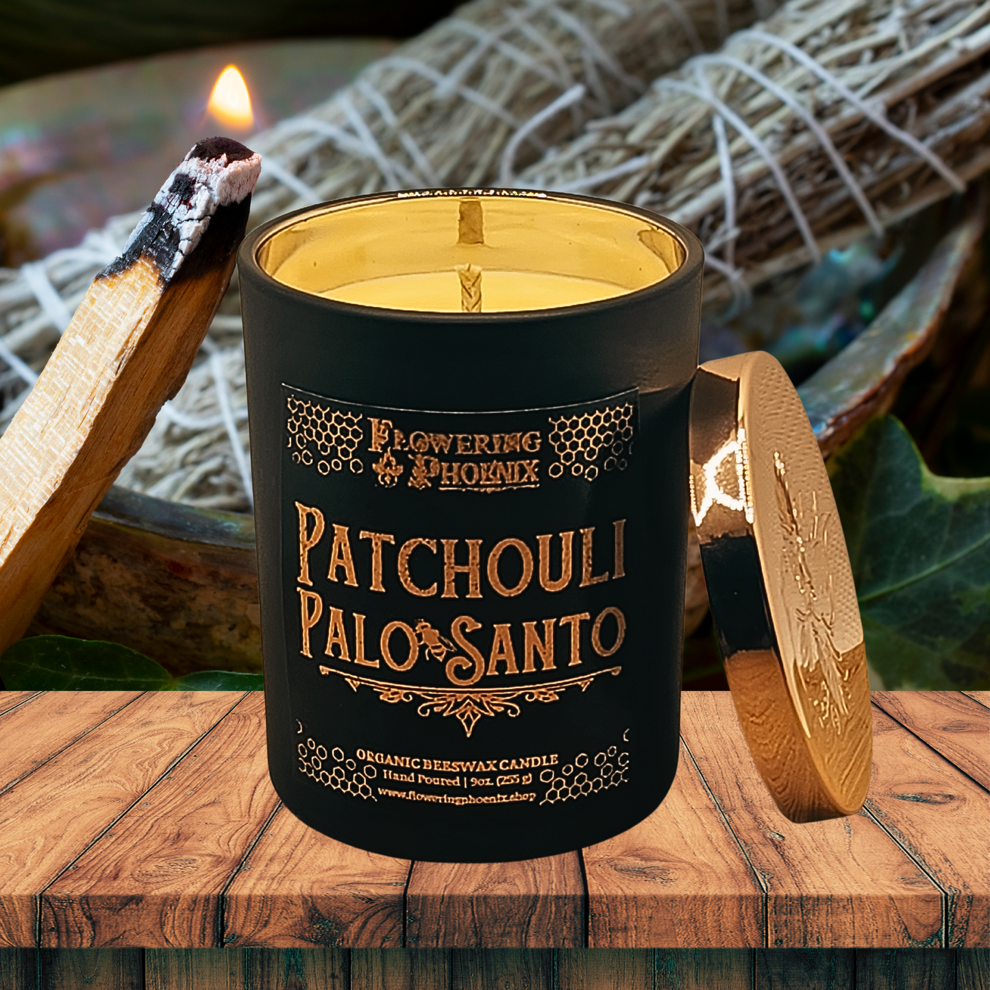 Patchouli Palo Santo Candle