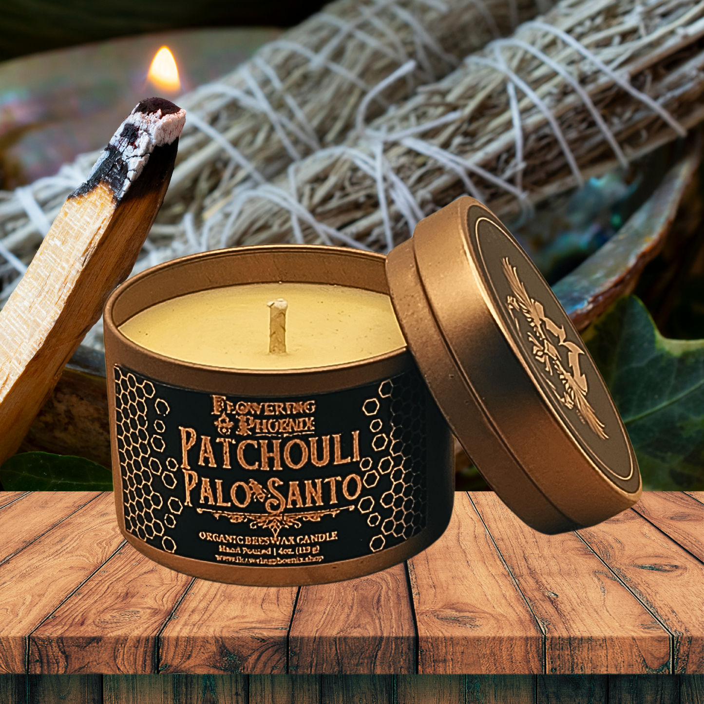 Patchouli Palo Santo Candle
