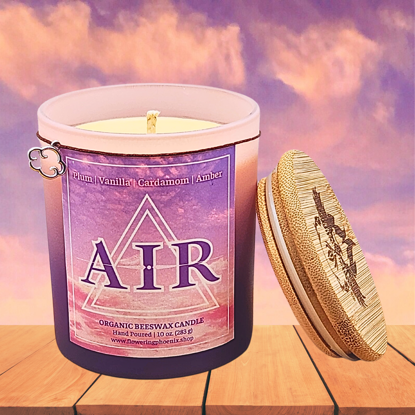 Air Element Organic Beeswax Candle