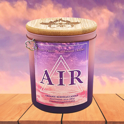 Air Element Organic Beeswax Candle