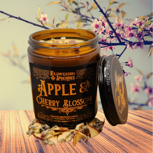 Apple & Cherry Blossom Candle - Amber Jar