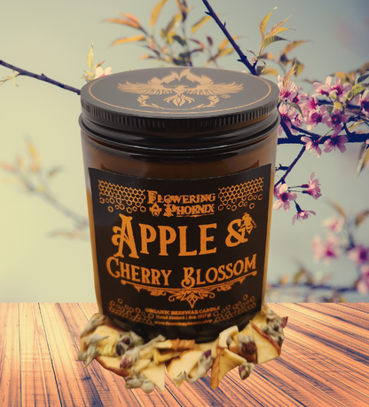 Apple & Cherry Blossom Candle - Amber Jar