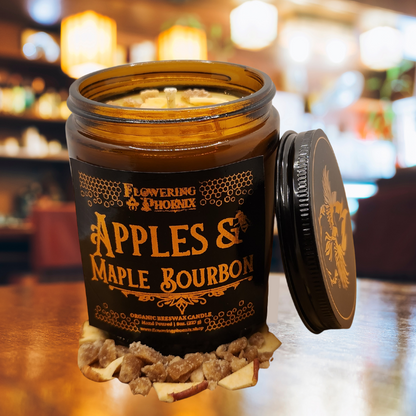 Apples & Maple Bourbon Candle - Amber Jar