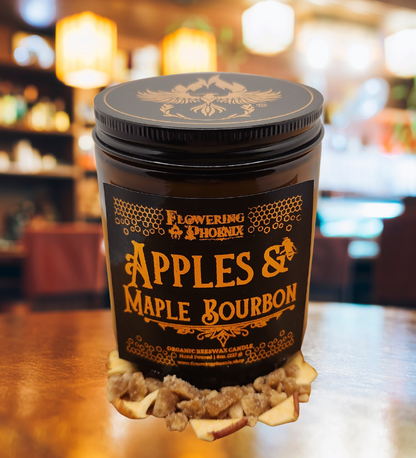 Apples & Maple Bourbon Candle - Amber Jar