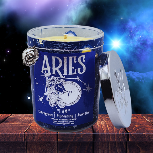 Aries Zodiac Astrology Candle (Choose Your Scent)