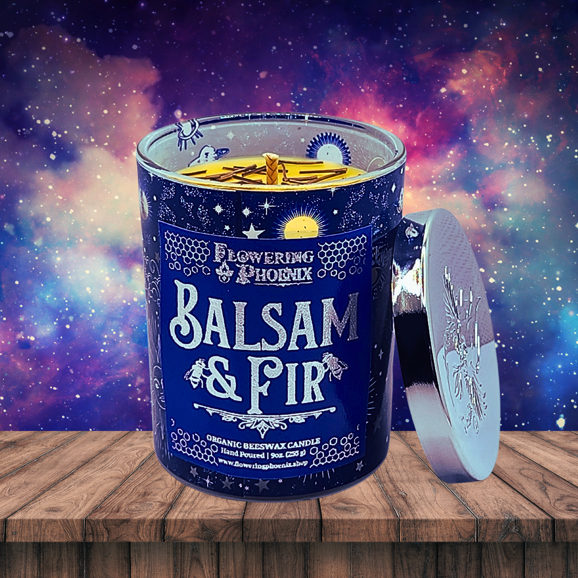 Balsam & Fir Candle – Flowering Phoenix Organic Beeswax Candles
