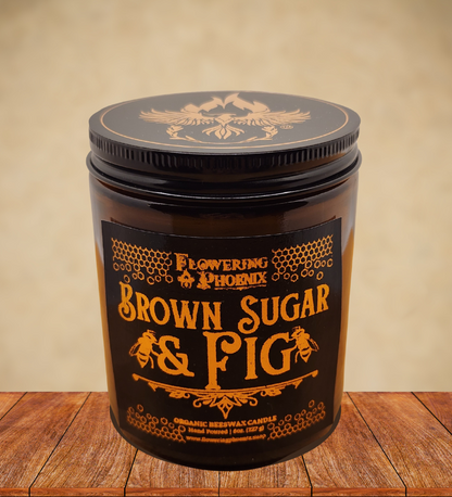 Brown Sugar & Fig Candle - Amber Jar