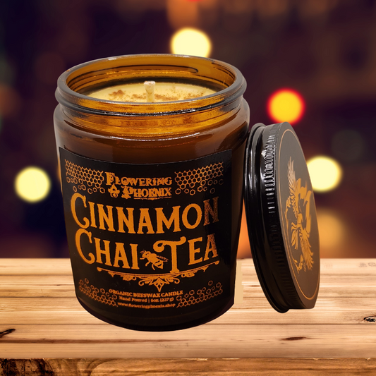 Cinnamon Chai Tea Candle - Amber Jar