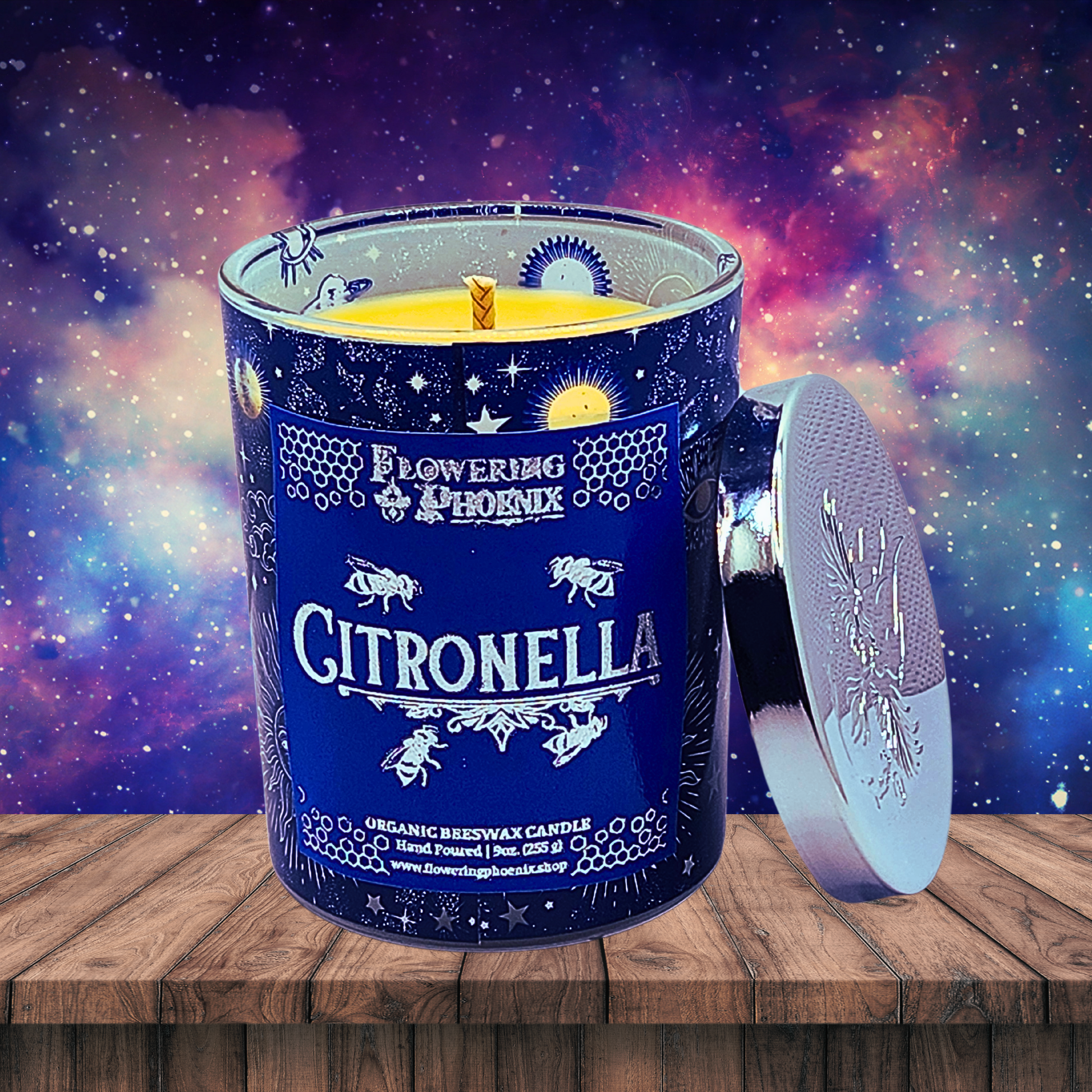 Citronella Candle – Flowering Phoenix Organic Beeswax Candles Citronella Candle – Flowering Phoenix Organic Beeswax Candles