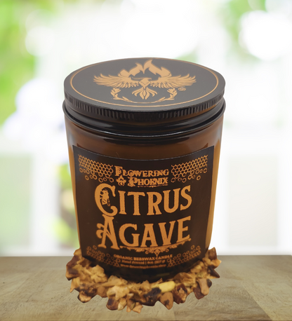 Citrus Agave Candle - Amber Jar