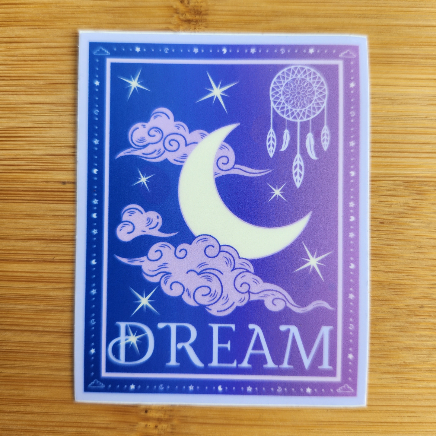 Dream Sticker (Moon & Stars / Dreamcatcher)