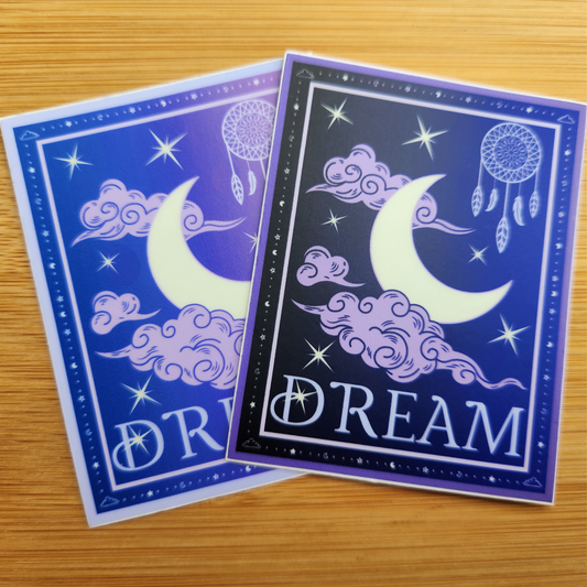 Dream Sticker (Moon & Stars / Dreamcatcher)