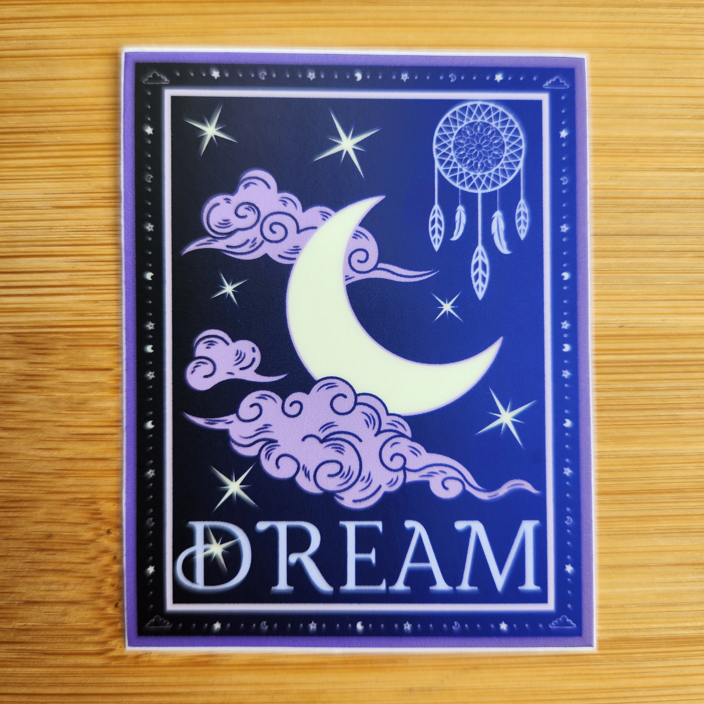 Dream Sticker (Moon & Stars / Dreamcatcher)