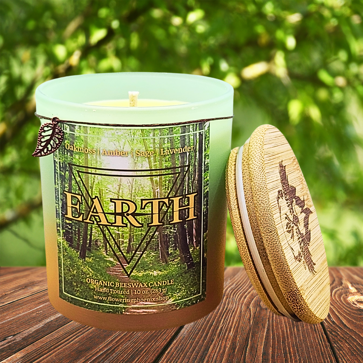 Earth Element Organic Beeswax Candle