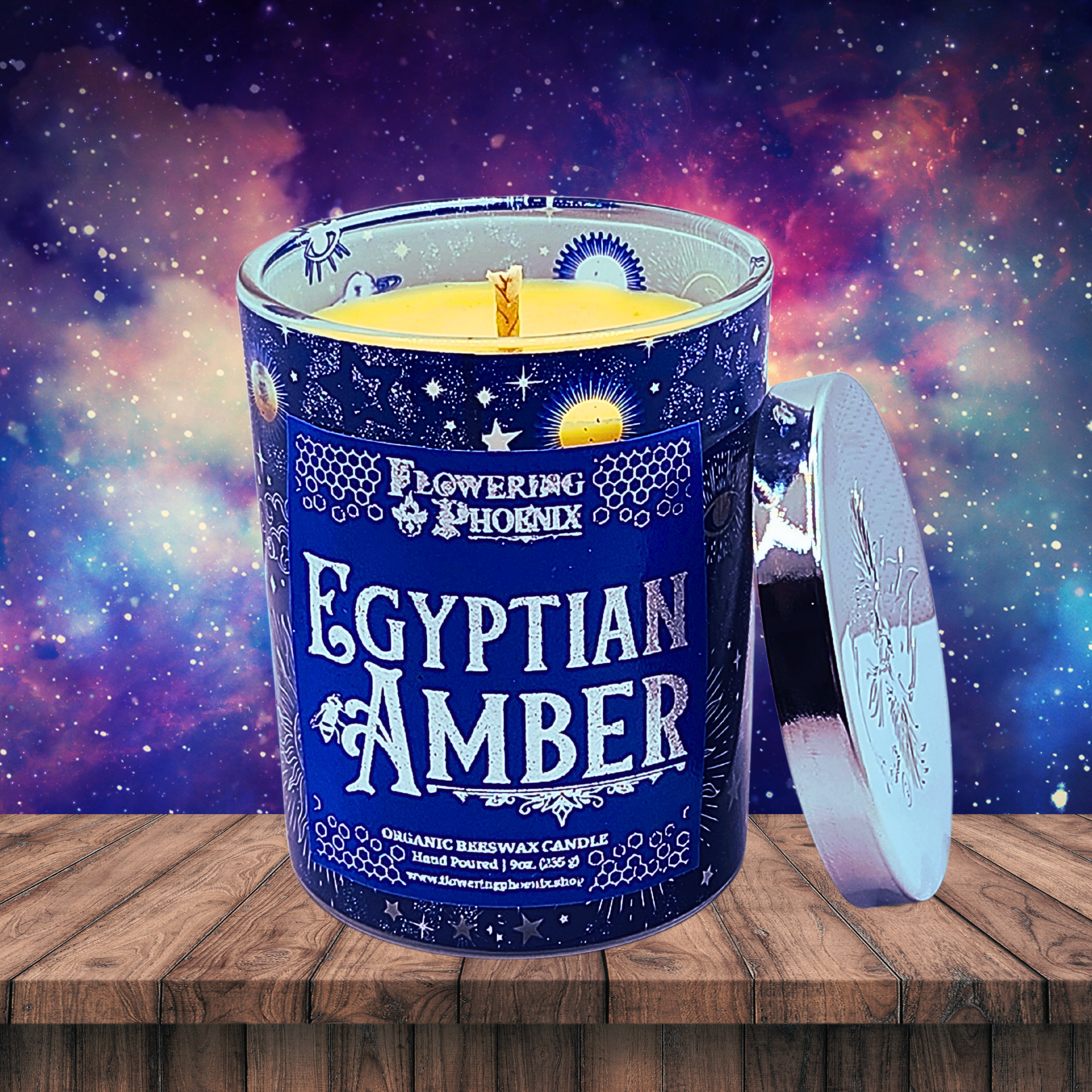 Egyptian Amber Candle – Flowering Phoenix Organic Beeswax Candles