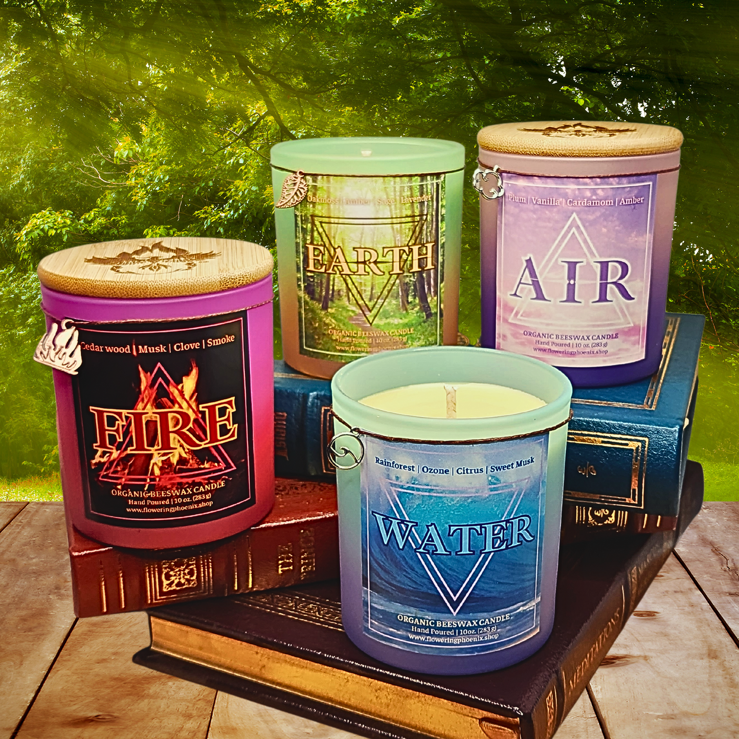 Air Element Organic Beeswax Candle