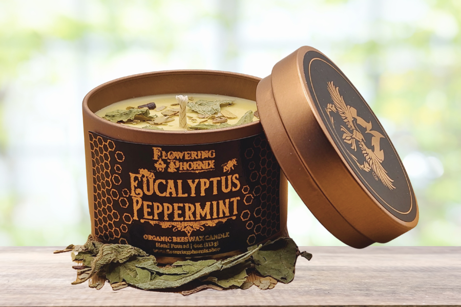 Eucalyptus Peppermint Candle - Travel Size Tin