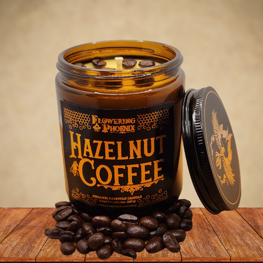 Hazelnut Coffee Candle - Amber Jar