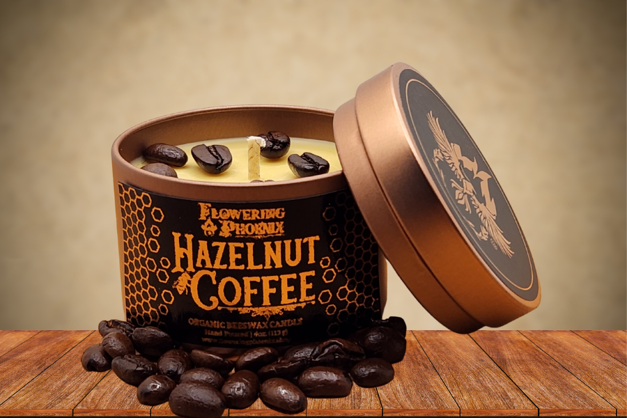 Hazelnut Coffee Candle - Travel Size Tin