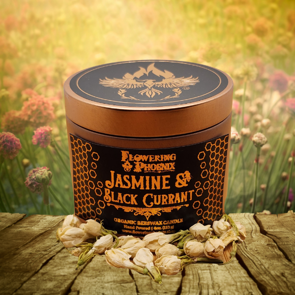 Jasmine & Black Currant Candle  - Travel Size Tin