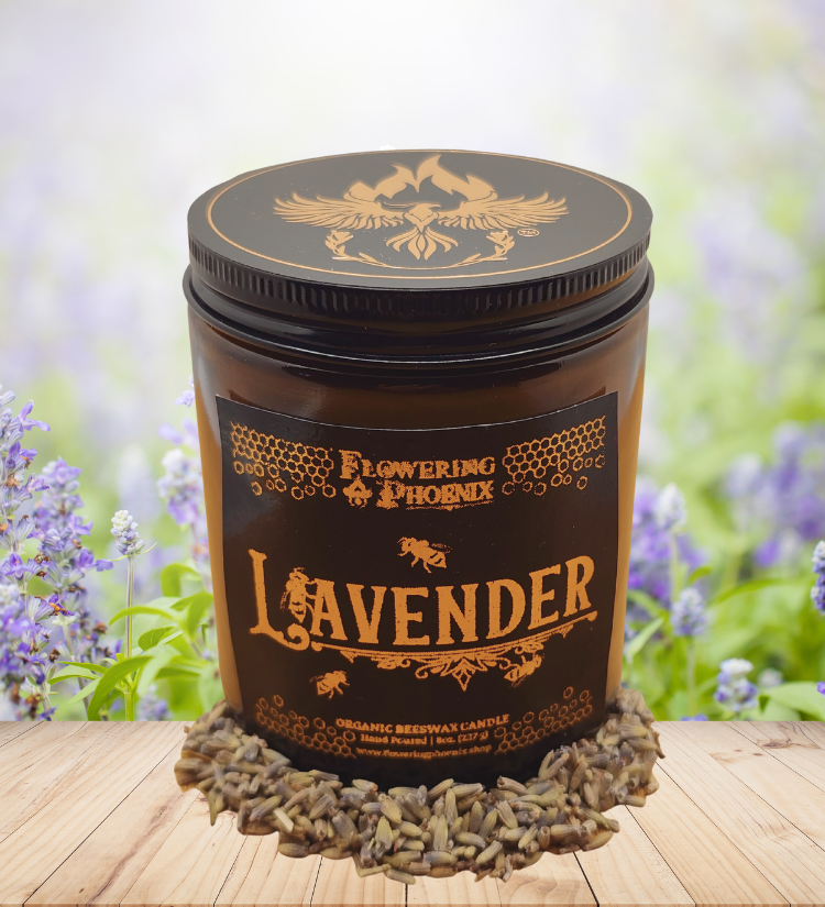 Lavender Candle - Amber Jar