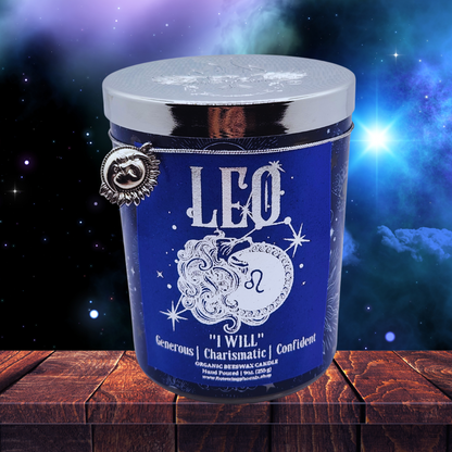 Leo Zodiac Astrology Candle (Choose Your Scent)