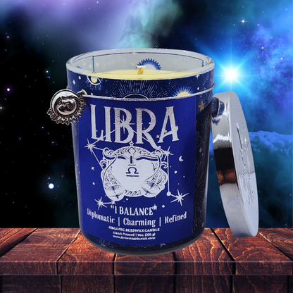 Libra Zodiac Astrology Candle (Choose Your Scent)