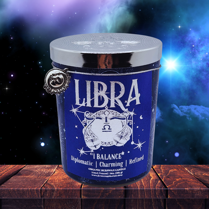 Libra Zodiac Astrology Candle (Choose Your Scent)