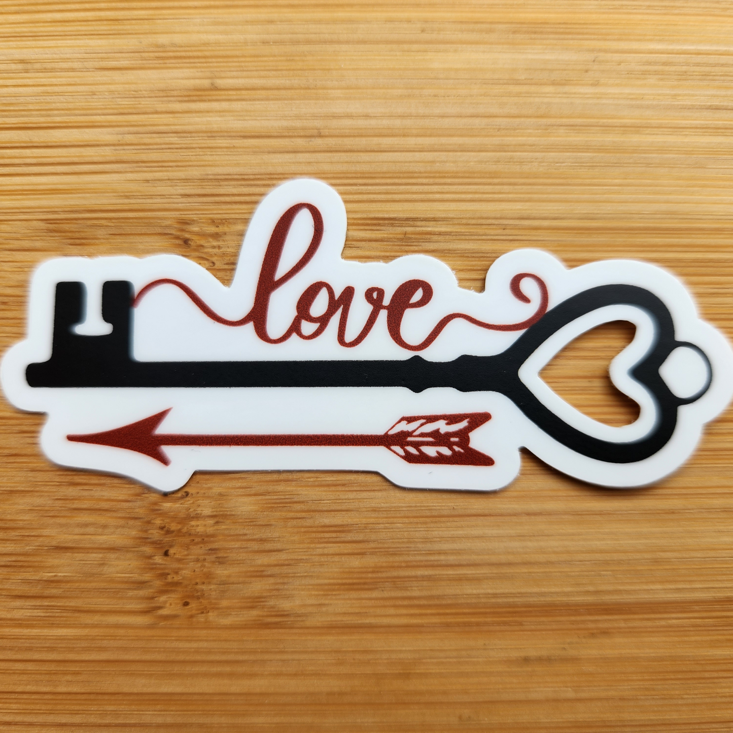 Love is the Key Sticker