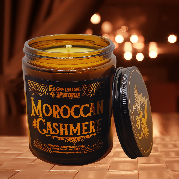 Moroccan Cashmere Candle - Amber Jar