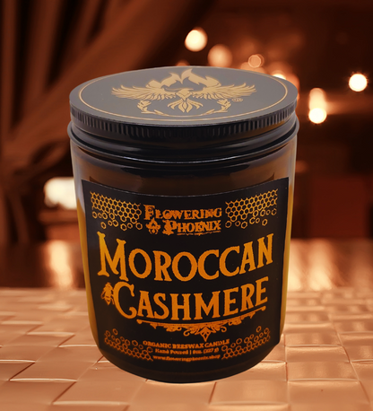 Moroccan Cashmere Candle - Amber Jar