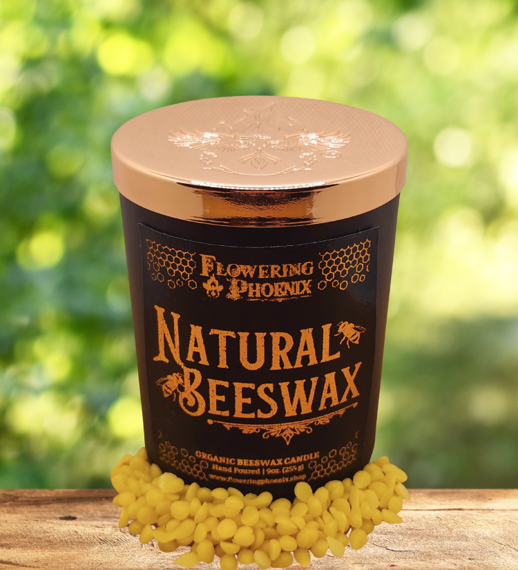 Natural Beeswax Candle (Unscented) - Luxury Jar