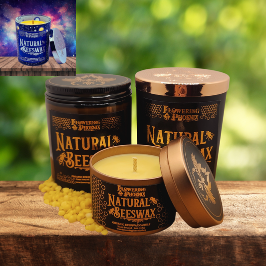 Natural Beeswax Candle (Unscented)