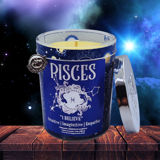 Pisces Zodiac Astrology Candle (Choose Your Scent)