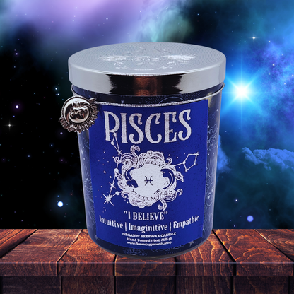 Pisces Zodiac Astrology Candle (Choose Your Scent)