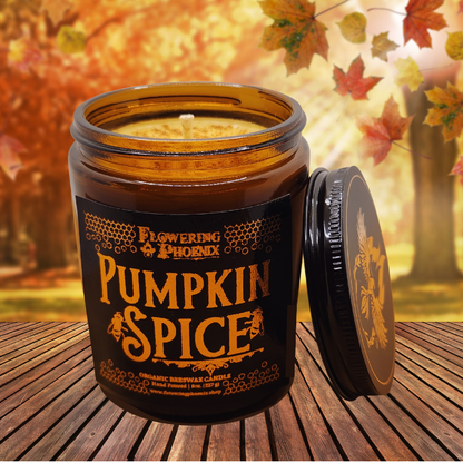 Pumpkin Spice Candle - Amber Jar