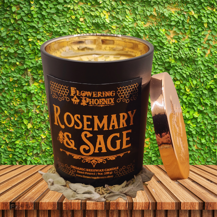 Rosemary & Sage Candle - Luxury Jar