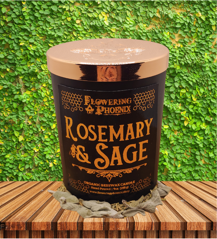 Rosemary & Sage Candle - Luxury Jar