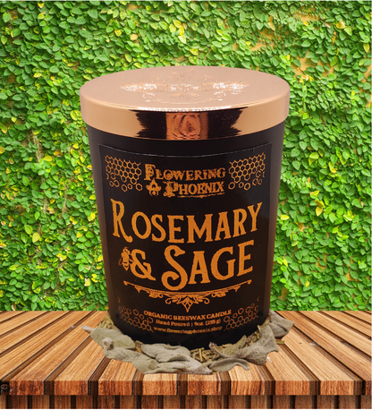 Rosemary & Sage Candle - Luxury Jar