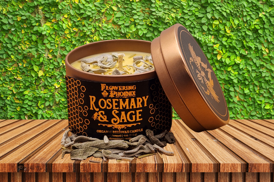 Rosemary & Sage Candle - Travel Size Tin