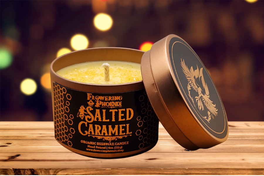 Salted Caramel Candle - Travel Size Tin