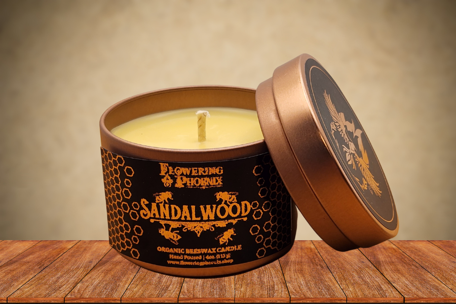 Sandalwood Candle - Travel Size Tin