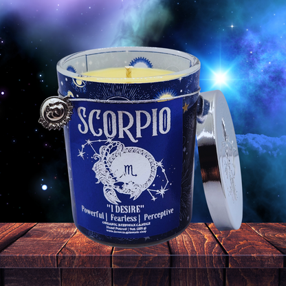 Scorpio Zodiac Astrology Candle (Choose Your Scent)